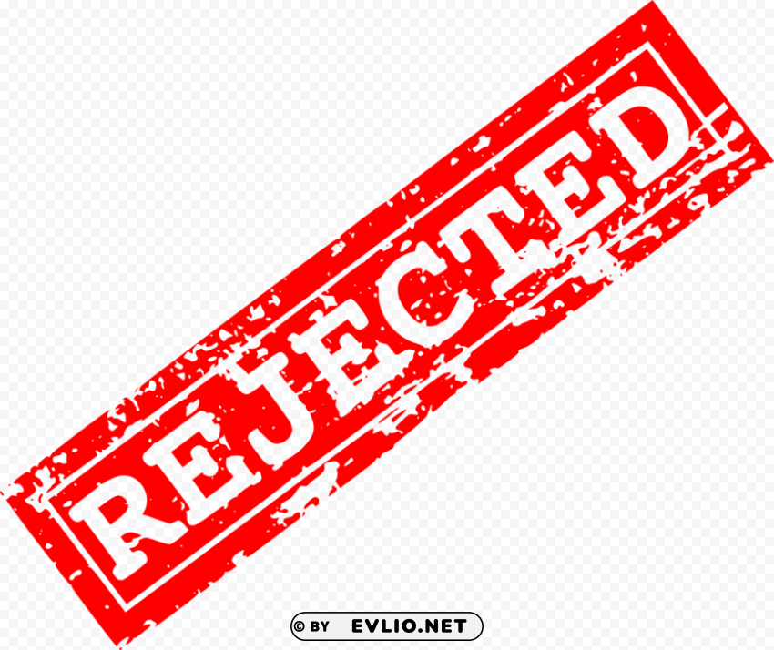 red rejected stamp PNG for t-shirt designs