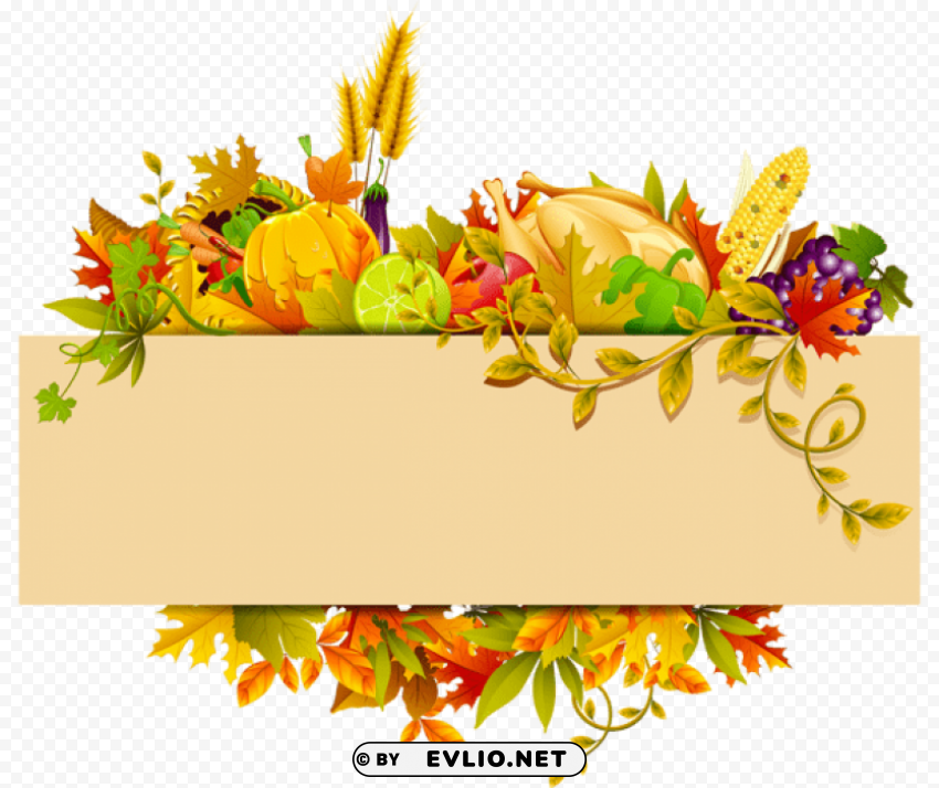 thanksgiving decor Transparent PNG images for printing