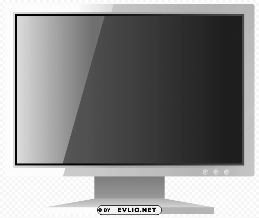 white computer lcd monitor PNG photos with clear backgrounds