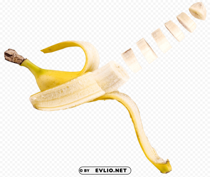 Banana Slice Transparent PNG Isolated Object