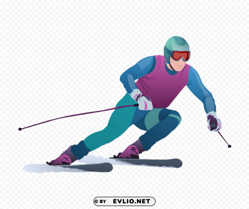 skiing PNG Graphic with Transparent Isolation clipart png photo - a52f034e