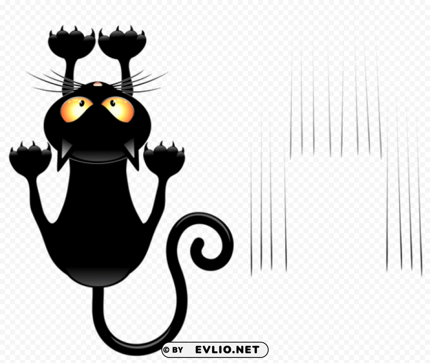 black cat and scratches transparent vector Clear PNG pictures compilation