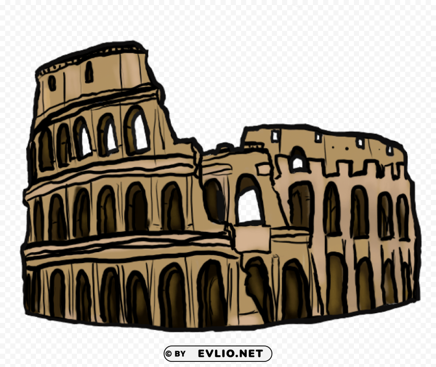colosseum PNG clear background clipart png photo - e6036be2