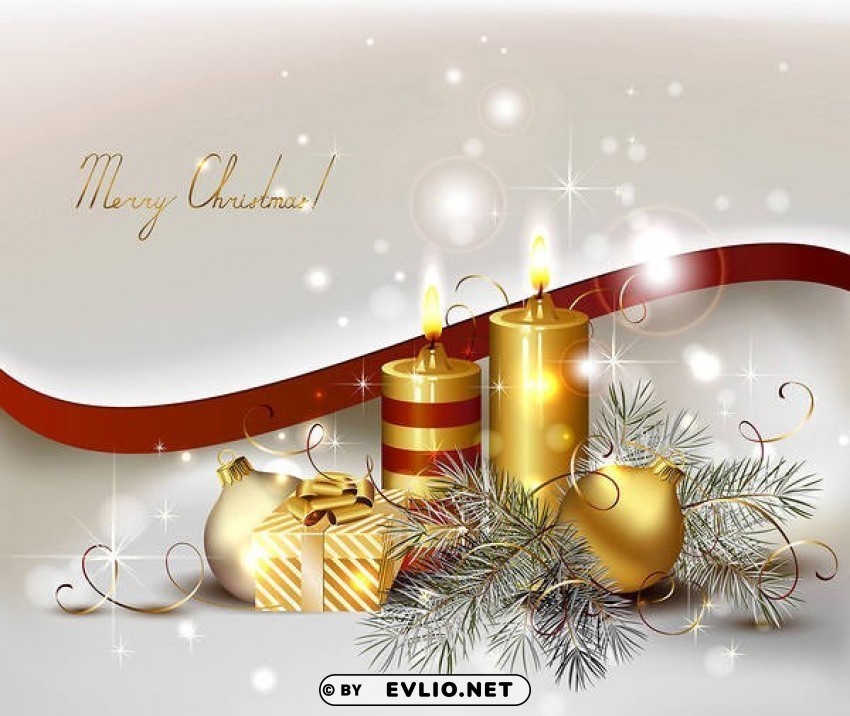 silver christmaswith gold candles Isolated Icon in HighQuality Transparent PNG