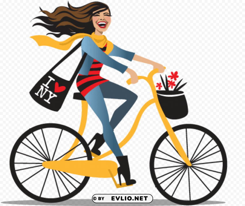 girl with bicycle background PNG files with transparent canvas collection