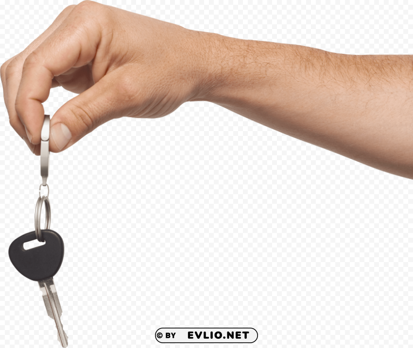 hand holding keys Clear background PNG elements