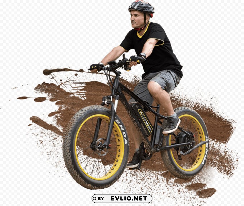 Mountain Bike ClearCut PNG Isolated Graphic