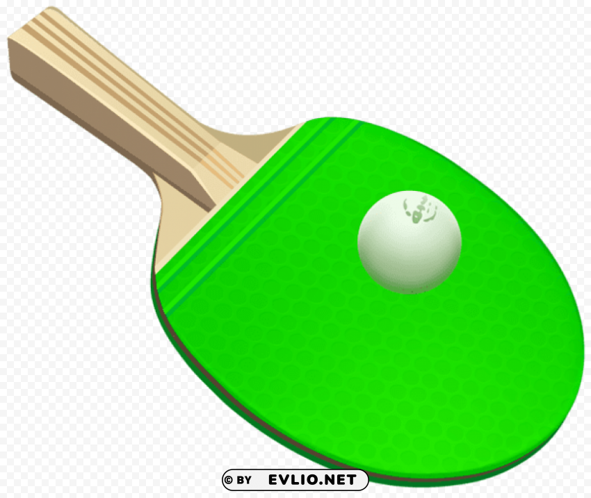 ping pong racket and ball High-quality transparent PNG images comprehensive set
