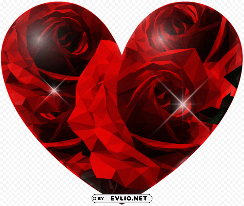 rose heart HighResolution PNG Isolated on Transparent Background png - Free PNG Images - 571689bf