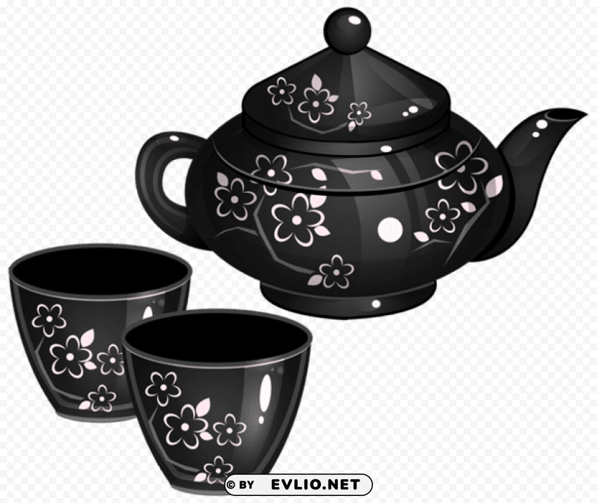 tea set PNG images with transparent space