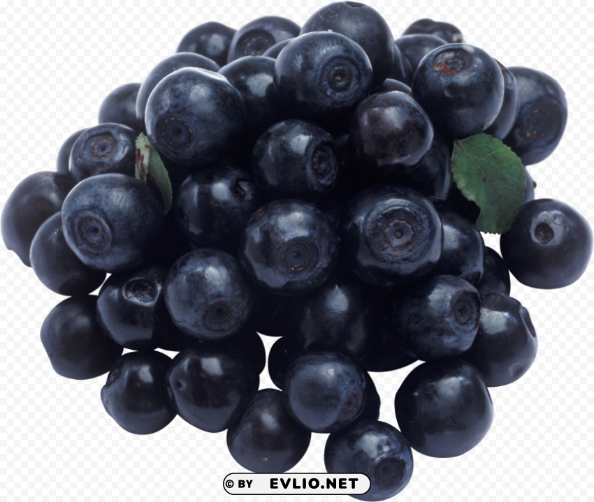 Blueberrys Transparent Background PNG Isolated Art