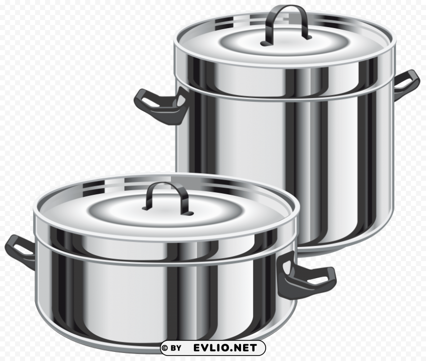 cooking pots PNG Isolated Design Element with Clarity