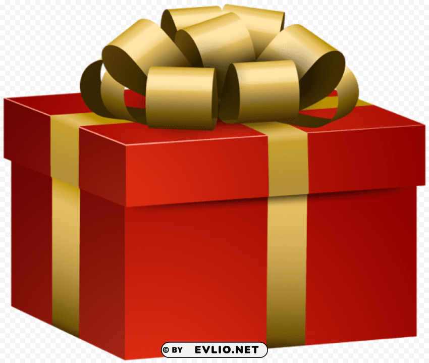 red gift box HighQuality PNG with Transparent Isolation