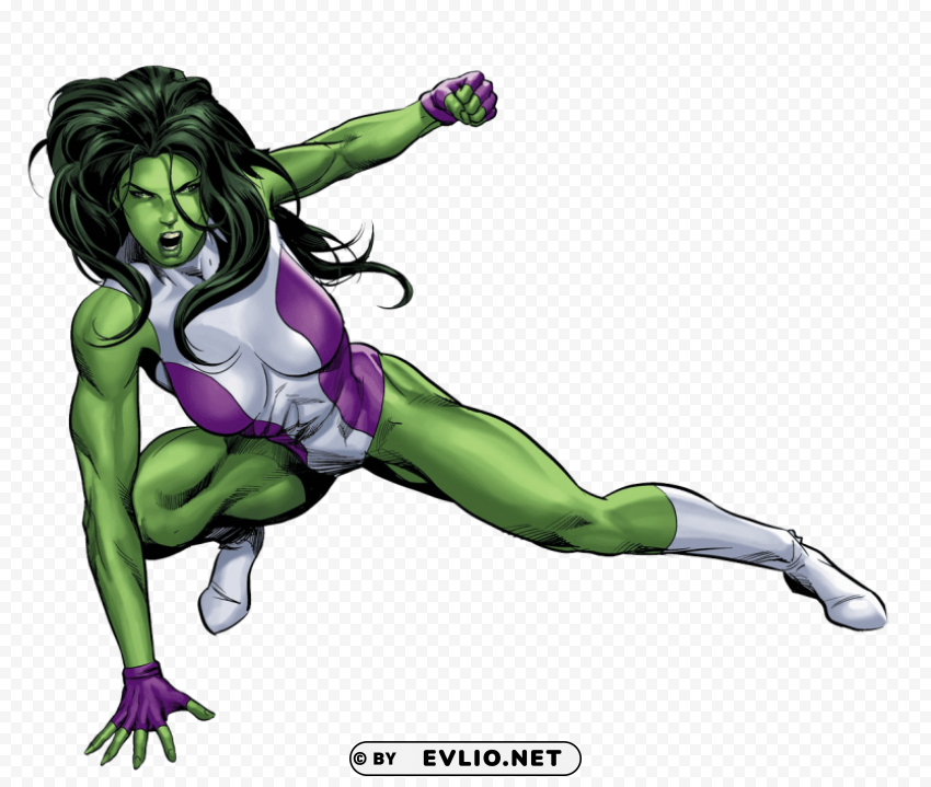 she hulk HighQuality PNG Isolated on Transparent Background