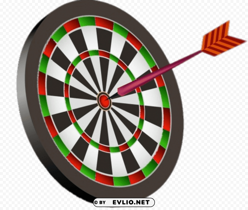 dart in the centre of a dartboard HighQuality Transparent PNG Isolation