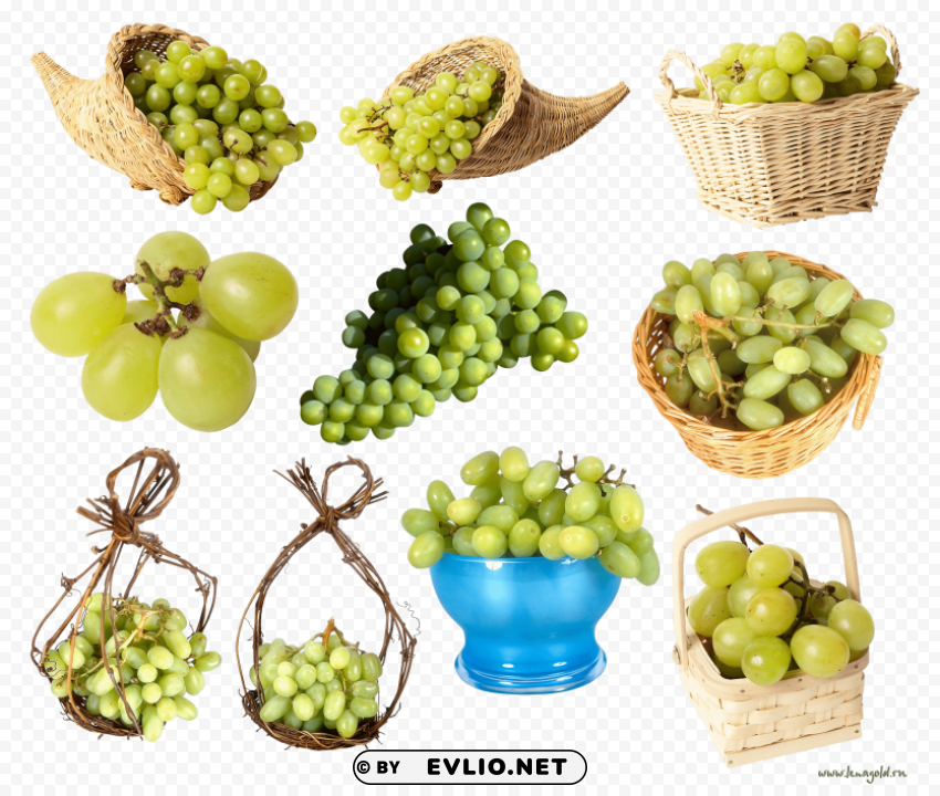 green grapes Isolated Graphic with Transparent Background PNG