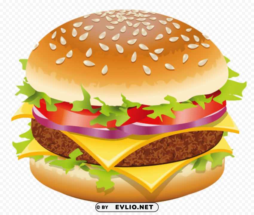 hamburger vectorpicture Clean Background Isolated PNG Object
