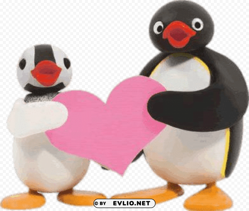pingu holding giant heart Free PNG images with transparent layers compilation