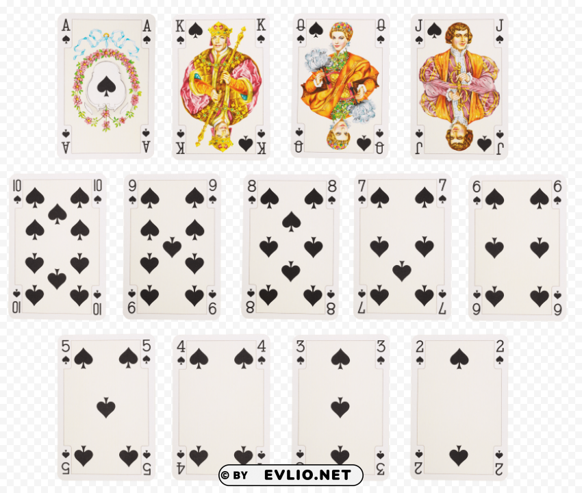 playing cards PNG artwork with transparency