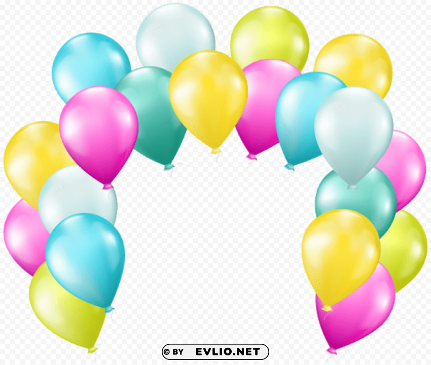 balloons arch PNG no background free
