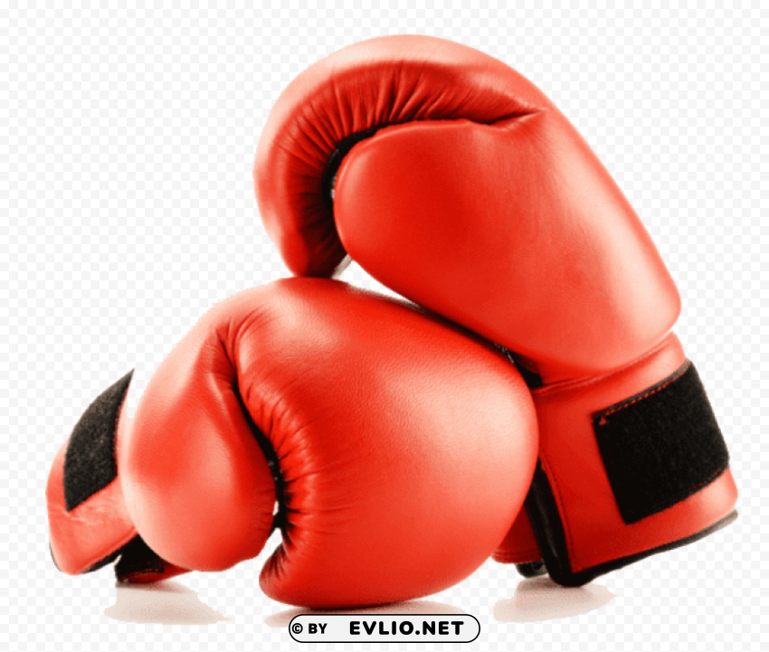 boxing gloves red duo High Resolution PNG Isolated Illustration