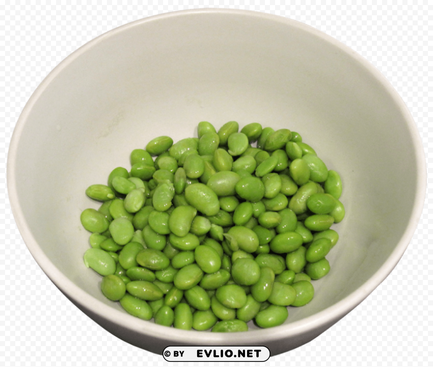 edamame soy beans in bowls PNG Image Isolated with Transparent Clarity