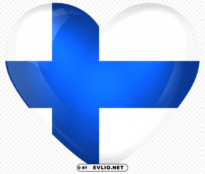 finland large heart flag Isolated Item on HighQuality PNG clipart png photo - 2dc48f70