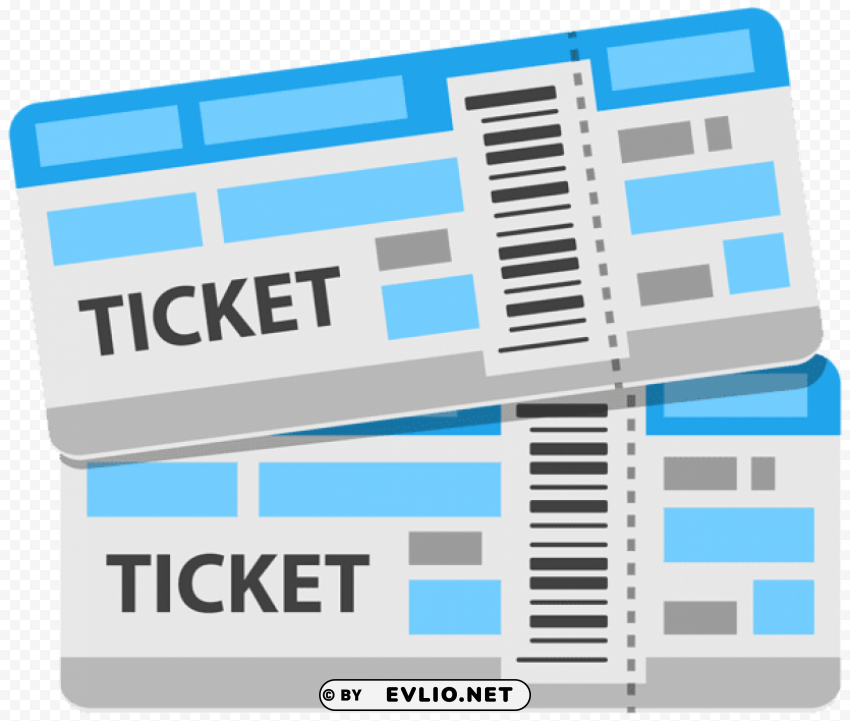 tickets PNG clipart with transparent background