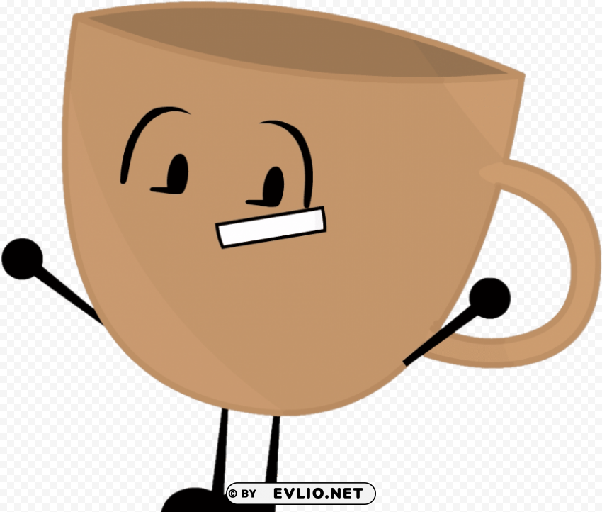 coffee cups cartoon PNG Image with Clear Background Isolation