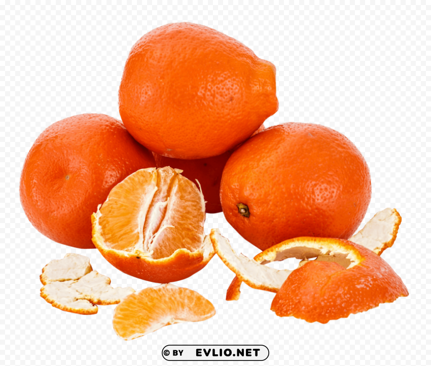 Oranges Isolated Subject on Clear Background PNG