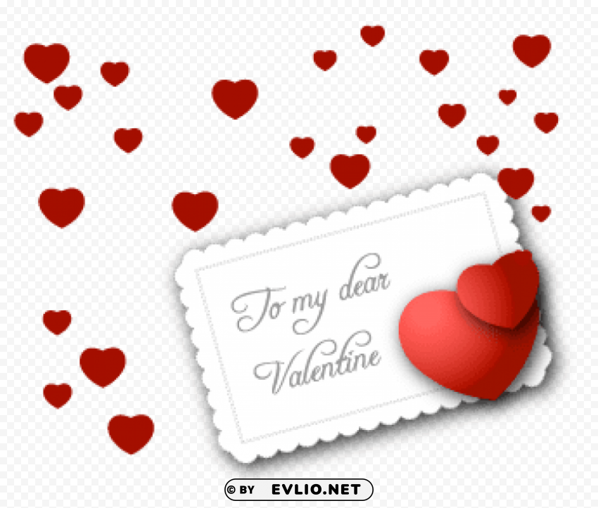 small valentine card PNG no background free