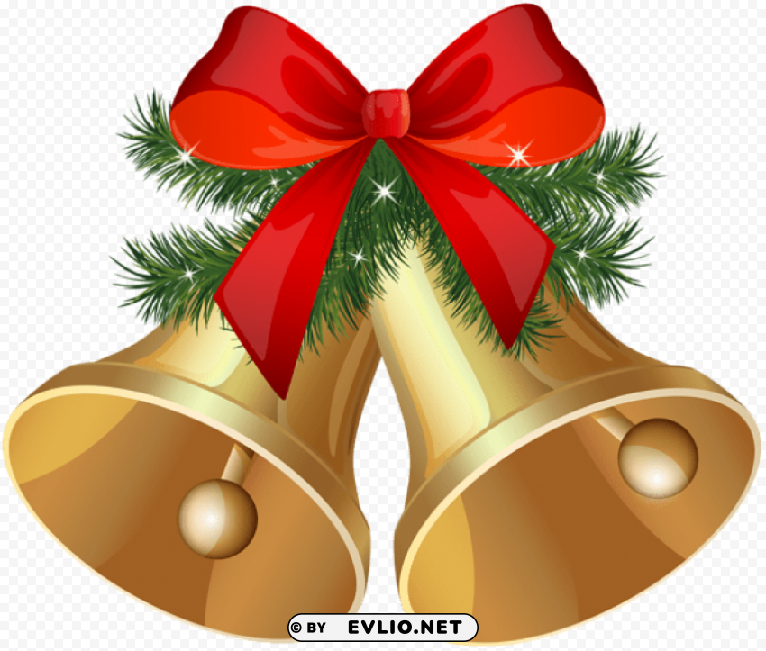 christmas bells Isolated Design Element in Transparent PNG