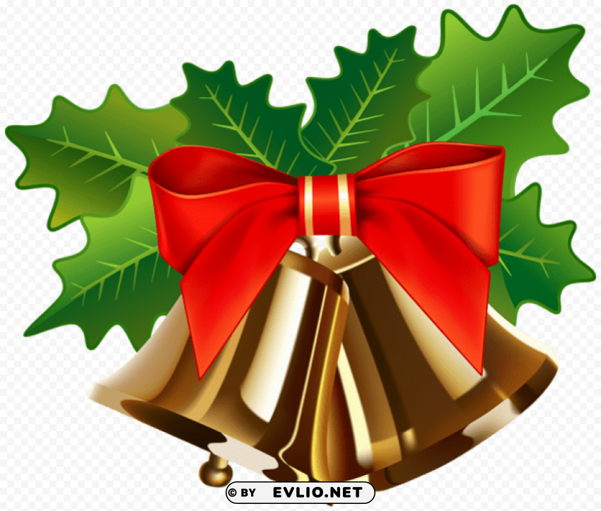 christmas golden bells HighResolution Isolated PNG with Transparency