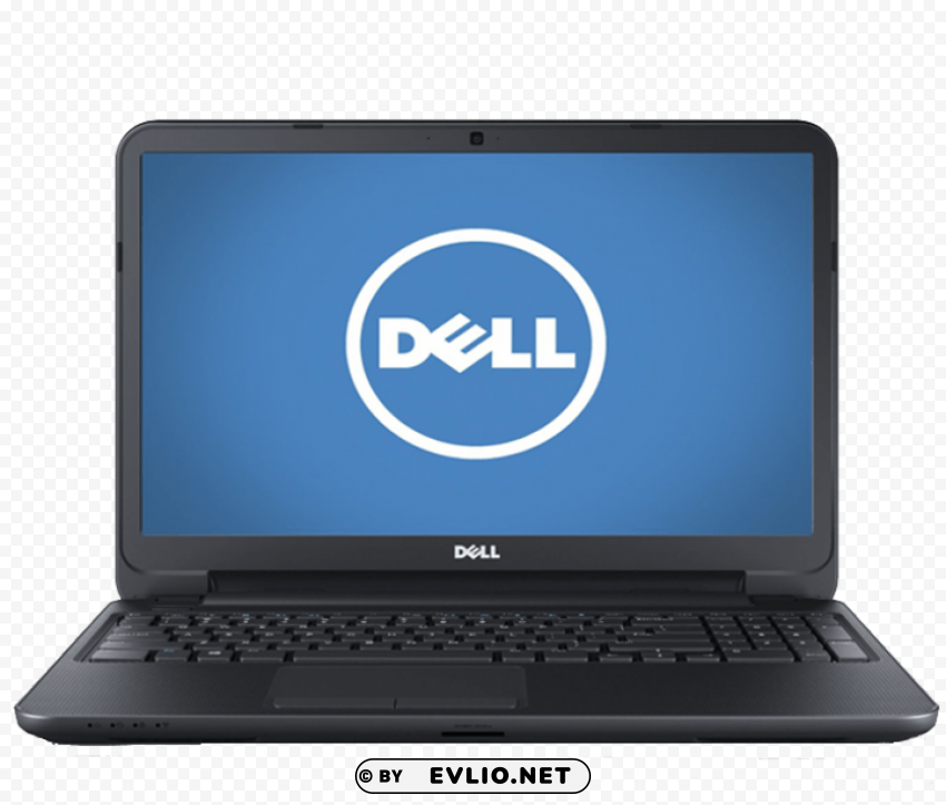 dell laptop Isolated Design on Clear Transparent PNG