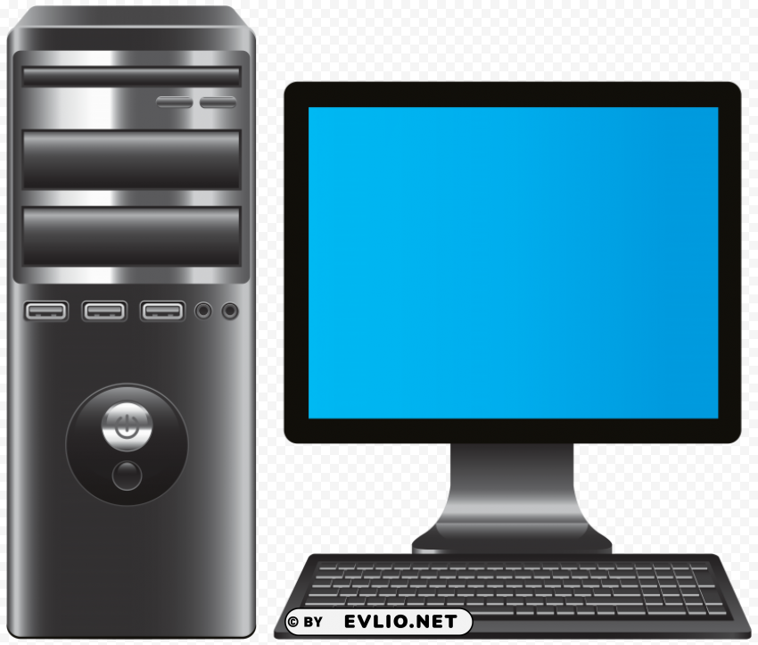 desktop computer PNG image with no background