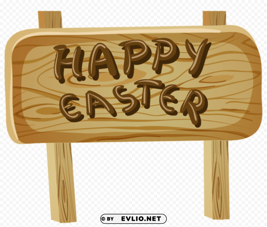 happy easter sign PNG images without subscription