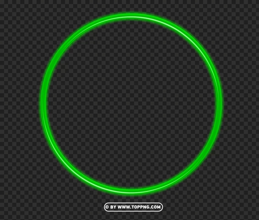 HD Green Glowing Light Neon Lines Circle Transparent PNG images database - Image ID c82be8ed