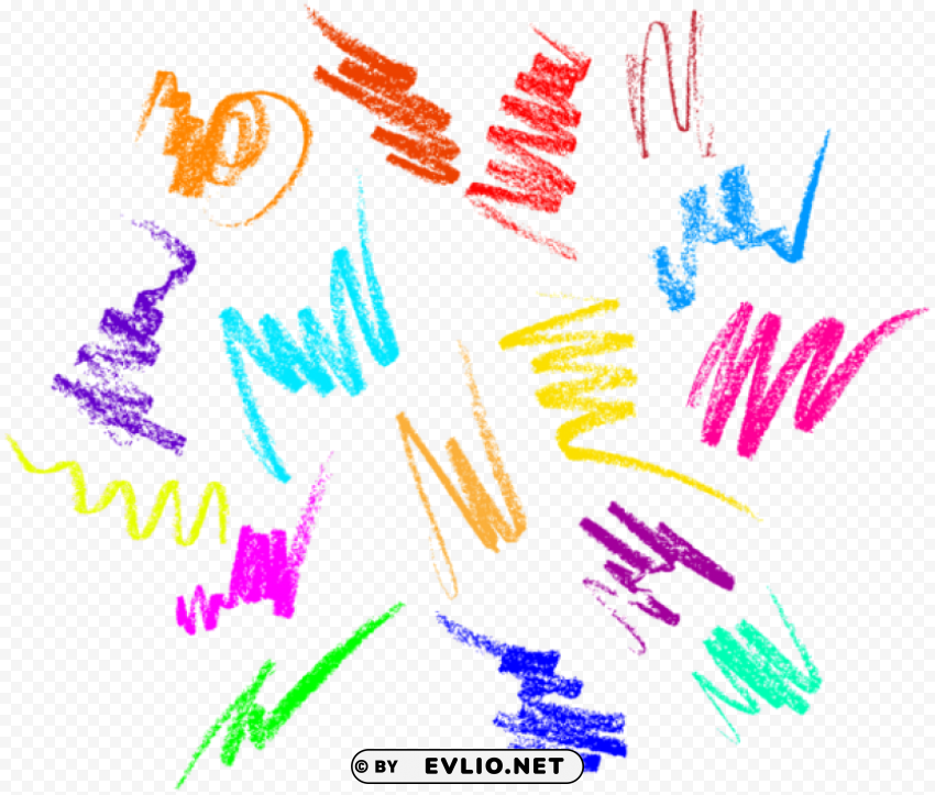 pencil scribbles Transparent Background Isolated PNG Art