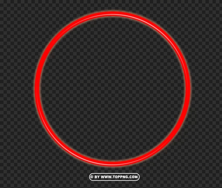 Red Glowing Light Neon Lines Circle Image Transparent PNG images extensive variety