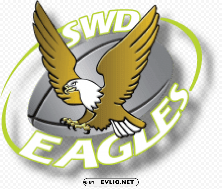 swd eagles rugby logo Transparent Cutout PNG Isolated Element