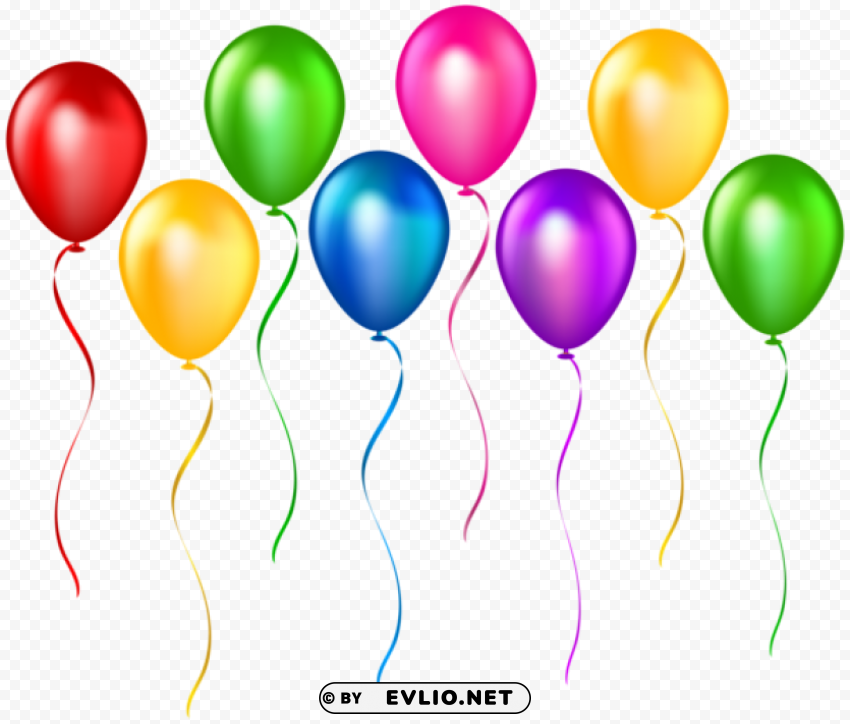 balloons transparent PNG images for graphic design