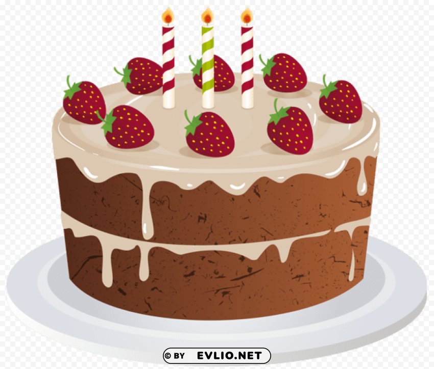 birthday cake transparent Clear Background PNG Isolated Subject