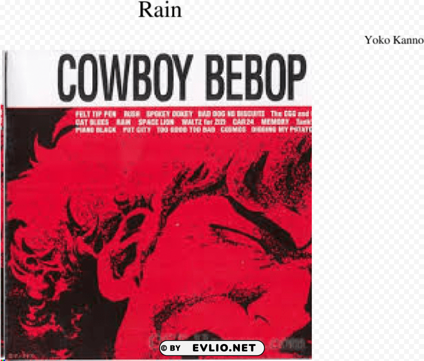 cowboy bebop album cover Transparent Background Isolated PNG Illustration