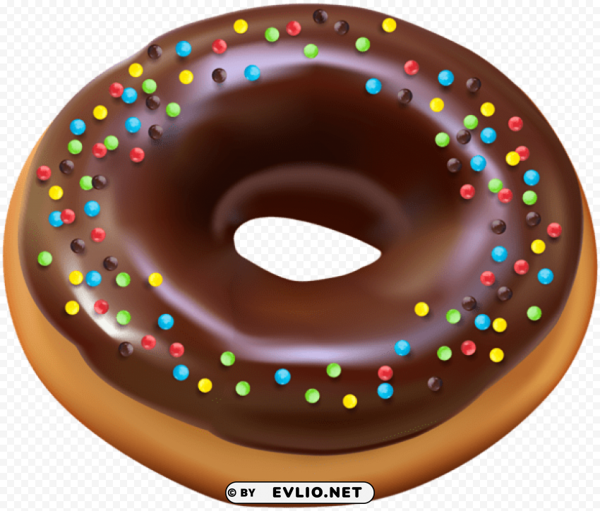 donut Clean Background Isolated PNG Illustration