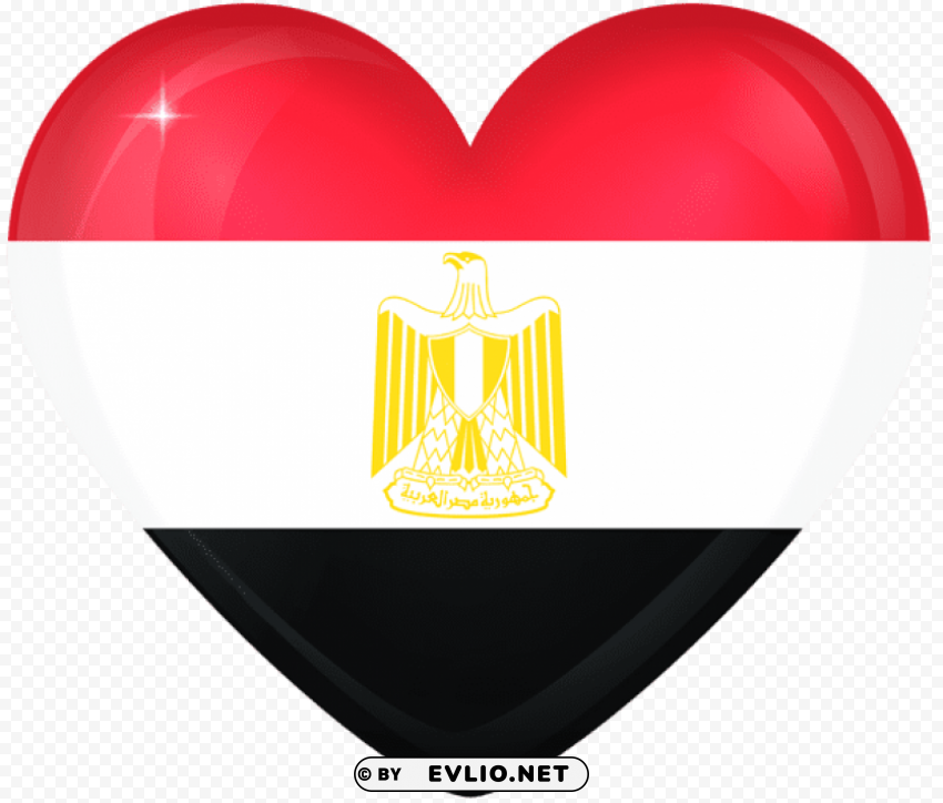 egypt large heart flag PNG images with no watermark