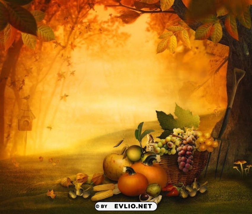 fall thanksgiving PNG file with alpha