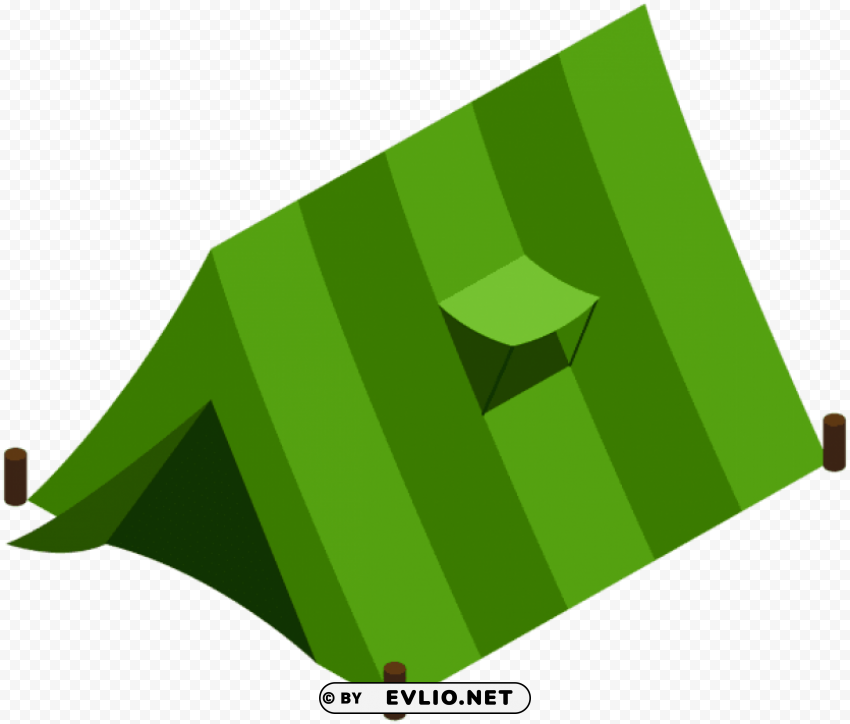 green tent PNG Image with Transparent Cutout