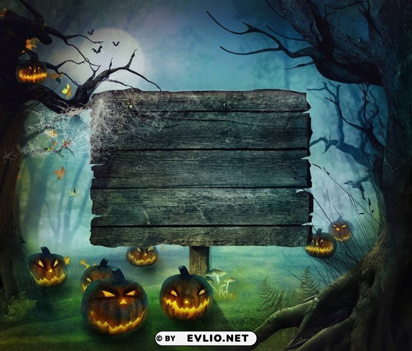 halloween scary pupmkins PNG Graphic with Isolated Clarity
