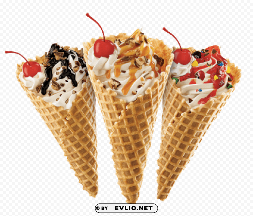 Ice Cream Cone Alpha Channel Transparent PNG