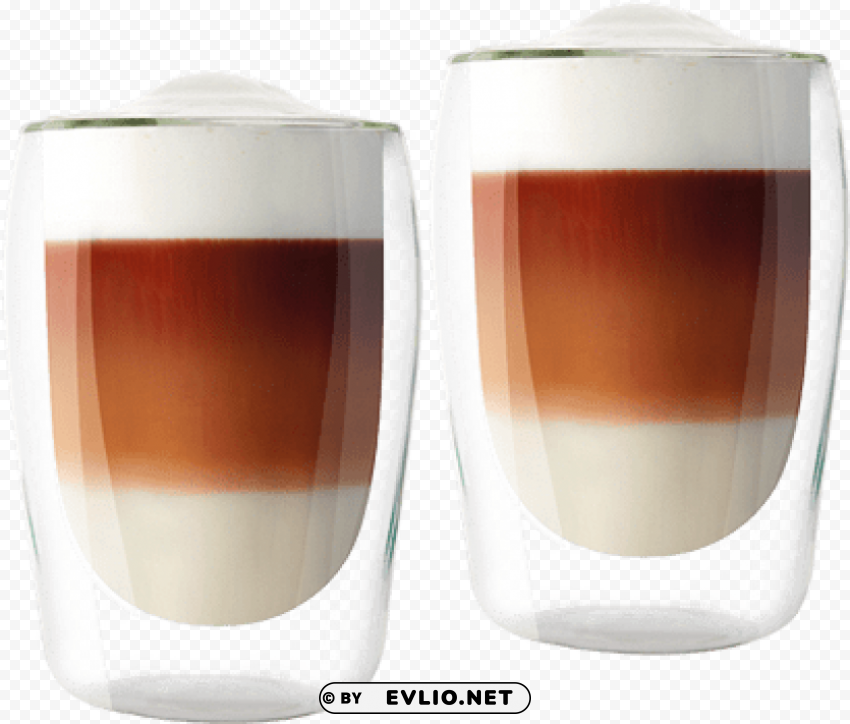 melitta double wall latte glasses 300ml Transparent PNG Isolated Graphic Element PNG transparent with Clear Background ID fca81022